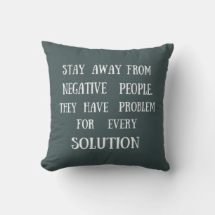 Coussin Motivational cite des paroles de vie amusantes