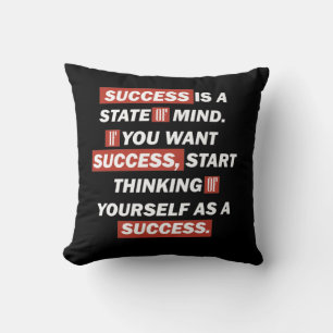 Coussin Motivational cite le succès dans la vie