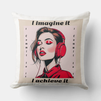 Coussin Motivational Quote Pillow