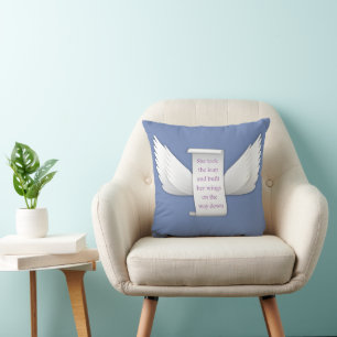 Coussin Motivationnel Ailes Inspirationnelles de l'Amour