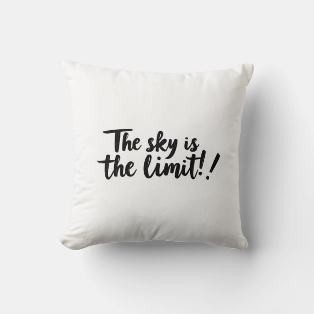 Coussin motivationnel, citation inspirante, typogr (Recto)