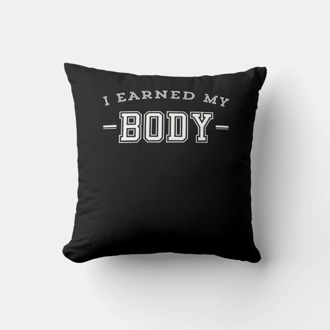 Coussin Motivationnelle De La Fitness Dit Que J'Ai Gagné M (Recto)