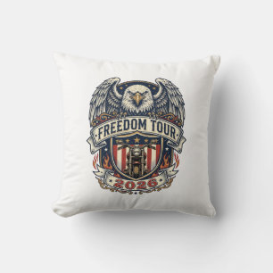 Coussin Moto Vintage Eagle Freedom Tour 2026