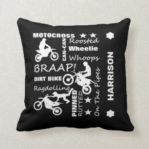 Coussin Motocross Biker Supercross Dirt Bike