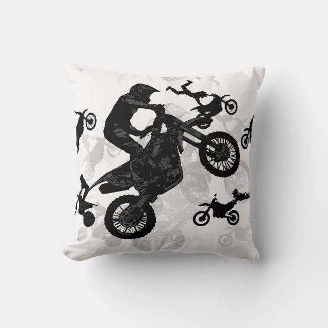 Coussin Motocross extrême Pieds (Recto)