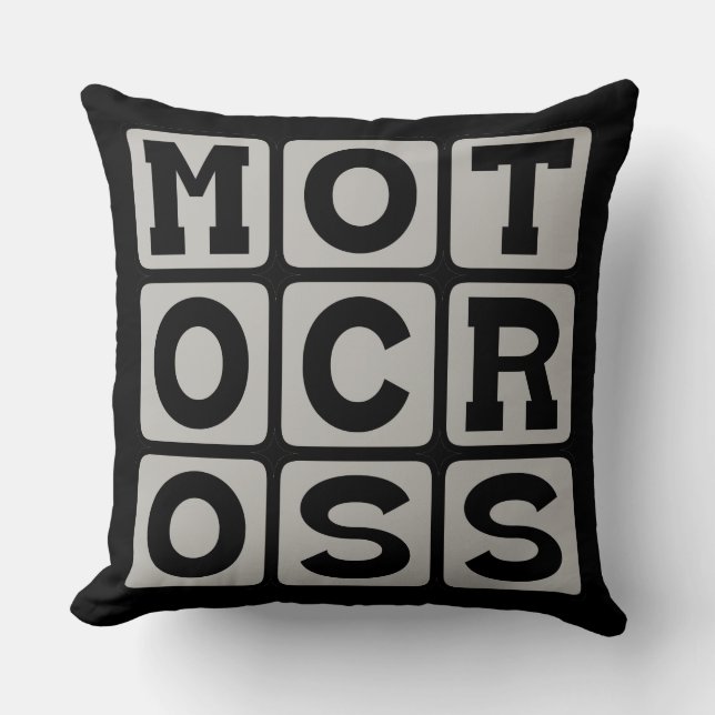 Coussin Motocross, Motorcycle Sport (Recto)