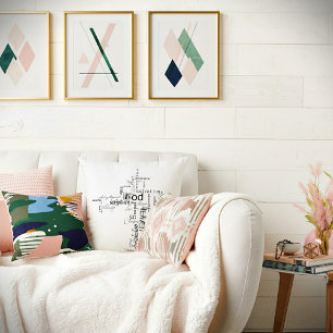 Coussin mots croisés chrétiens