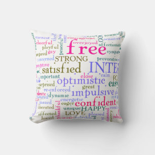 Coussin Mots d'encouragement inspirants