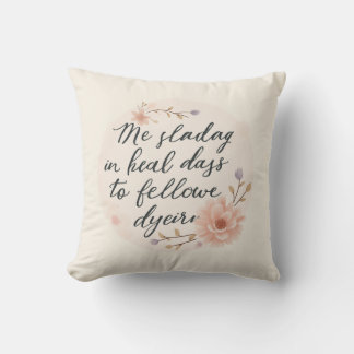 Coussin Mots En Floraison - Cushion De Citation Inspirante
