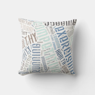 Coussin Mots fitness