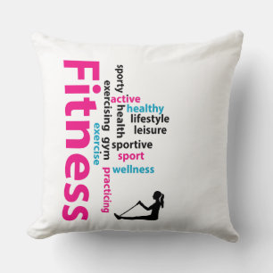 Coussin Mots fitness
