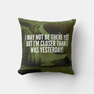 Coussin Mots motivationnels de l'entraînement des femmes