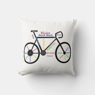Coussin Mots Motivationnels, Vélo, Cyclisme, Vélo Hommes