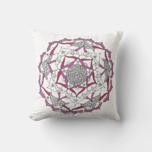 Coussin mou comportant le chakra de couronne (Recto)