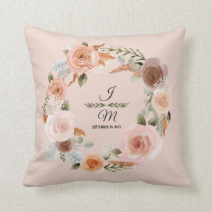 Coussin Mouche florale Aquarelle Eucalyptus Folio