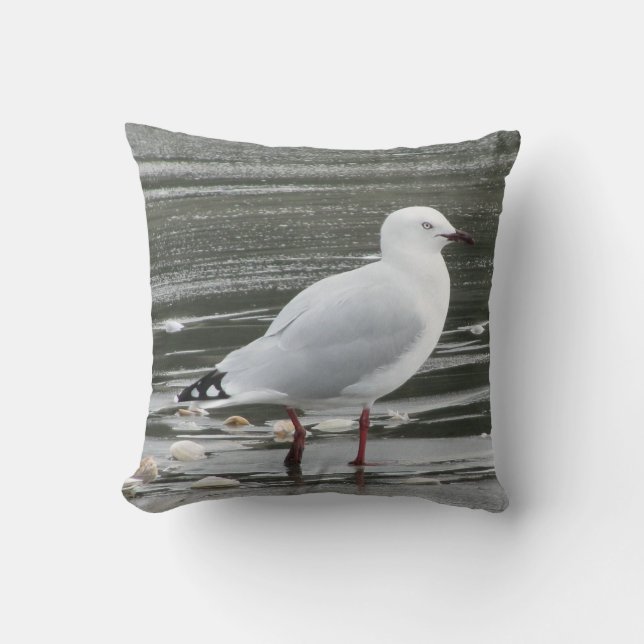 Coussin Mouette en mer (Recto)