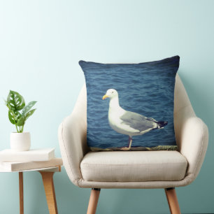Coussin Mouette Sur La Baie