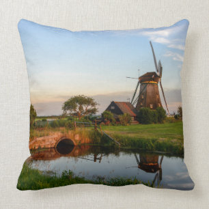 Coussin Moulin à vent dans la campagne, carreau de la