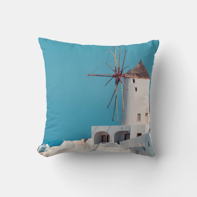 Coussin moulin Brown et blanc (Recto)