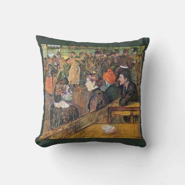 Coussin ~ Moulin de la Galette ~1899 Toulouse-Lautrec de (Recto)