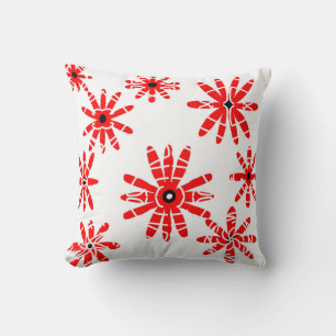 Coussin Moulins à vent rouges