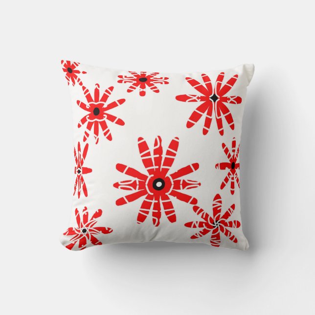 Coussin Moulins à vent rouges (Recto)