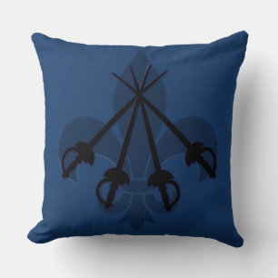 Coussin Mousquetaire Bleu