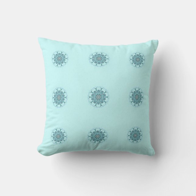 Coussin mousse de mer abstraite (Recto)