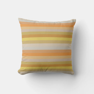 Coussin Moutarde & Terracotta Rayure Horizontale Tons Terr