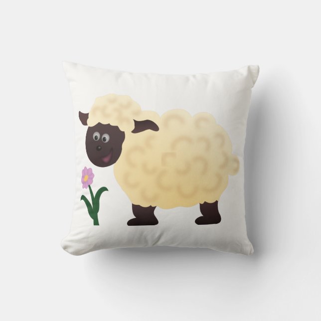 Coussin Mouton heureux (Recto)