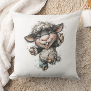 Coussin Mouton Mignon Fantaisiste
