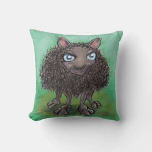 Coussin Mouton noir