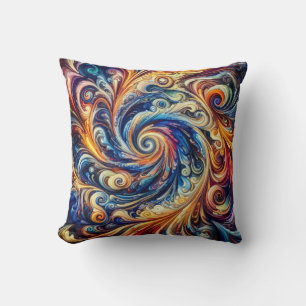 Coussin Mouvement coloré Art Abstrait