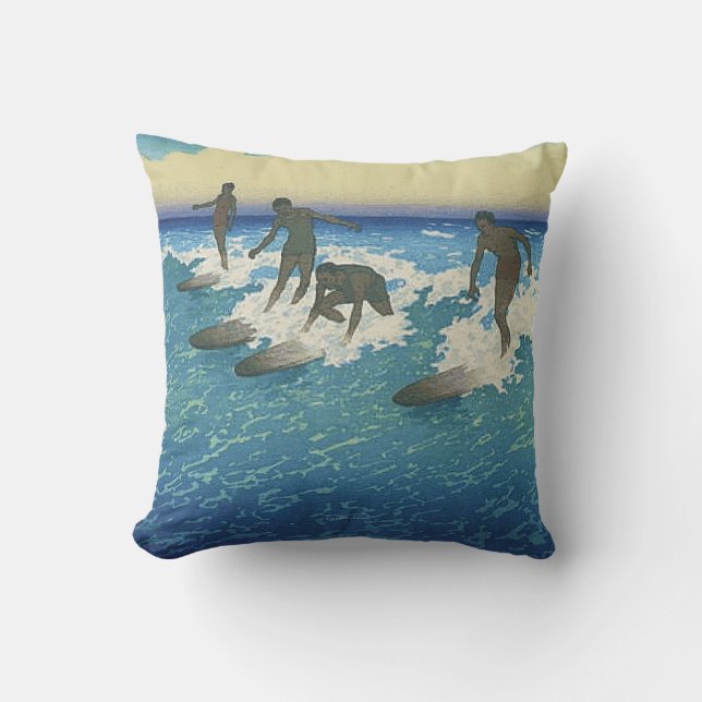Coussin Mouvement SUPÉRIEUR sur l'océan (Recto)
