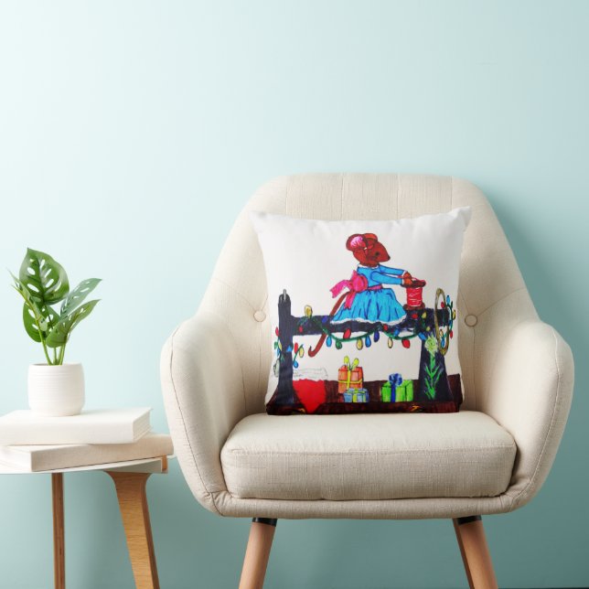 COUSSIN MS. LA SOURIS FAIT UN CHAPEAU SANTA (Chaise)
