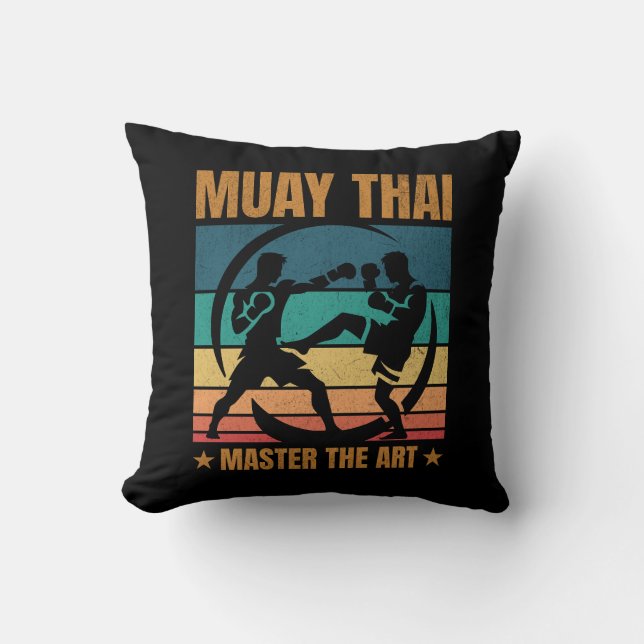Coussin Muay Thai Master The Art Boxer Boxer Praticien (Recto)