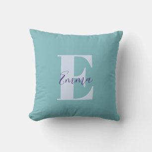 Coussin Mug brillant frais avec Monogramme Inspirationnel