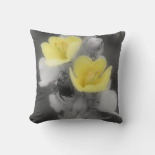 Coussin Mullein Fleur Et Beetle Nature