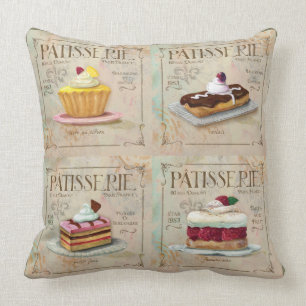 Coussin multi français de Patisserie
