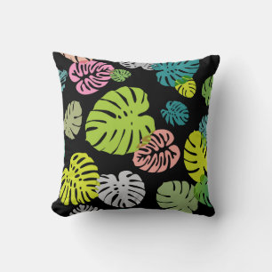 Coussin Multicolor Feuilles tropicaux 2