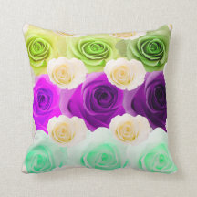 coussin multicolore du rose 3D
