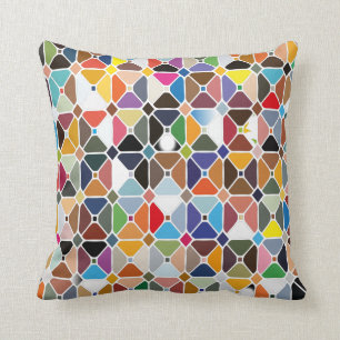 Coussin Multicolore geometric patterns with octagon shapes