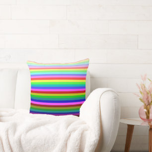 Coussin multicolore Stripey