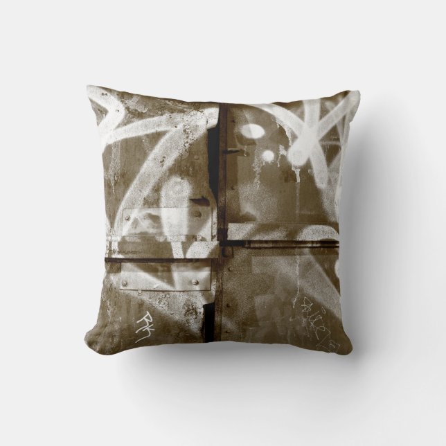 Coussin Mur de graffiti à Brooklyn, New York City (Recto)
