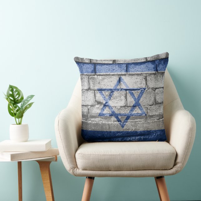 Coussin Mur du drapeau israélien (Chaise)