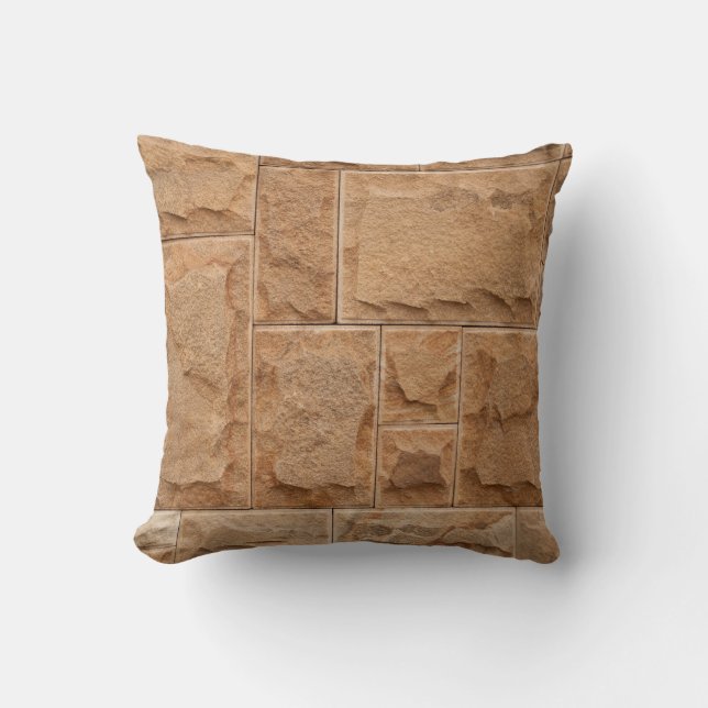 Coussin Mur en pierre à plusieurs formes cool (Recto)
