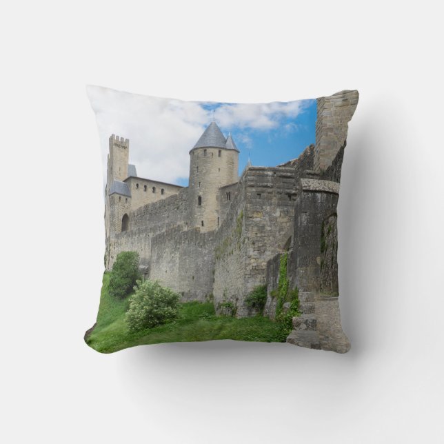 Coussin Mur fortifié de Carcassonne (Recto)
