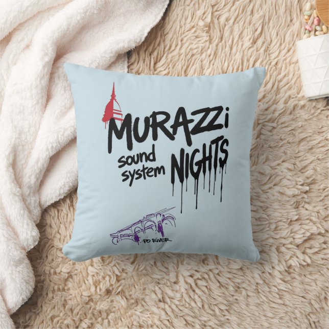 Coussin Murazzi Sound System Nights - Édition Drip Spray (Couverture)
