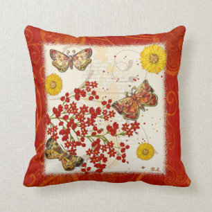 Coussin Musées Moth Automne 3D Bijoux