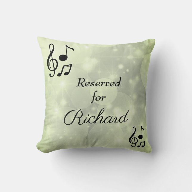 Coussin Musical personnalisé réservé (Recto)